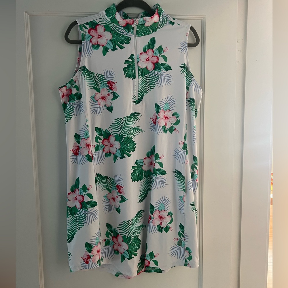 Tommy Bahama IslandZone Hibiscus Floral Dress SZ L